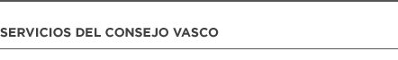 Servicios del Consejo Vasco